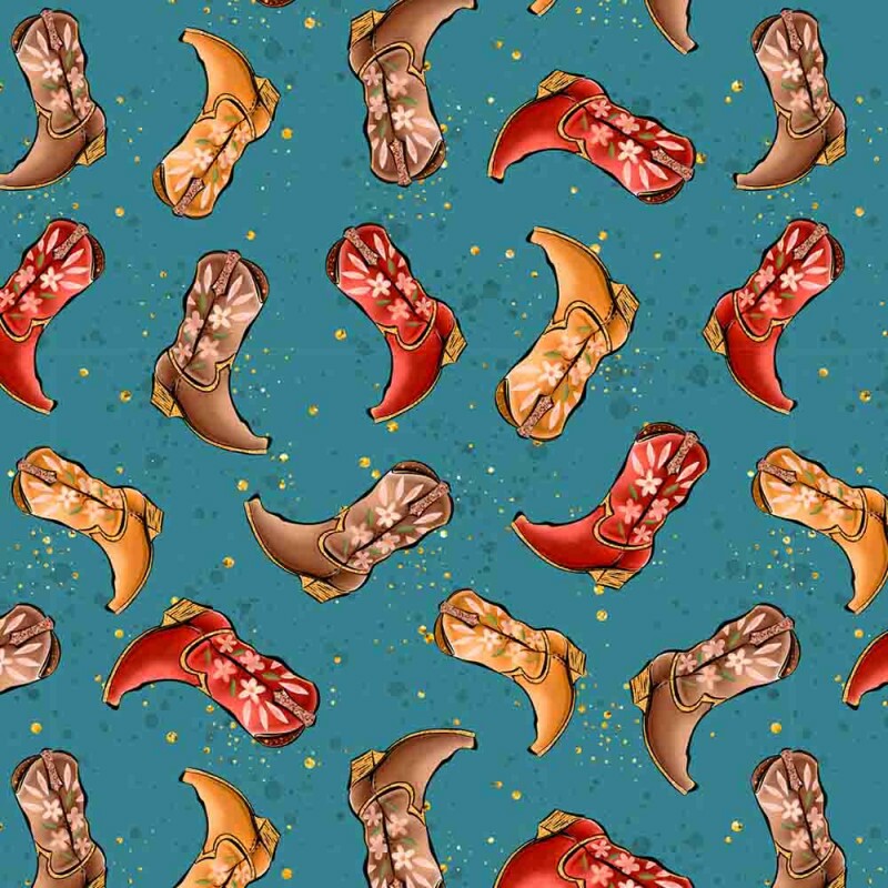 AG25 - TRICOL. COLEÇÃO SERTANEJO - BOTAS - 100% ALGODÃO 00690/001