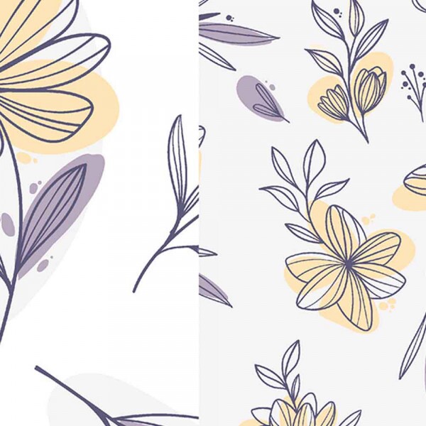 COLEÇÃO DIGITAL MEIO A MEIO BY AMANDA ANSALDO -TRIC.EST. FLORAL LILAS - ( 80108 VAR,02 ) - C