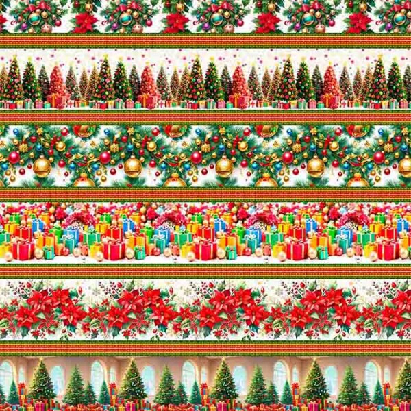 TRICOLINE 100% ALGODÃO DIGITAL  - NATAL 2025 -  BARRADO 3