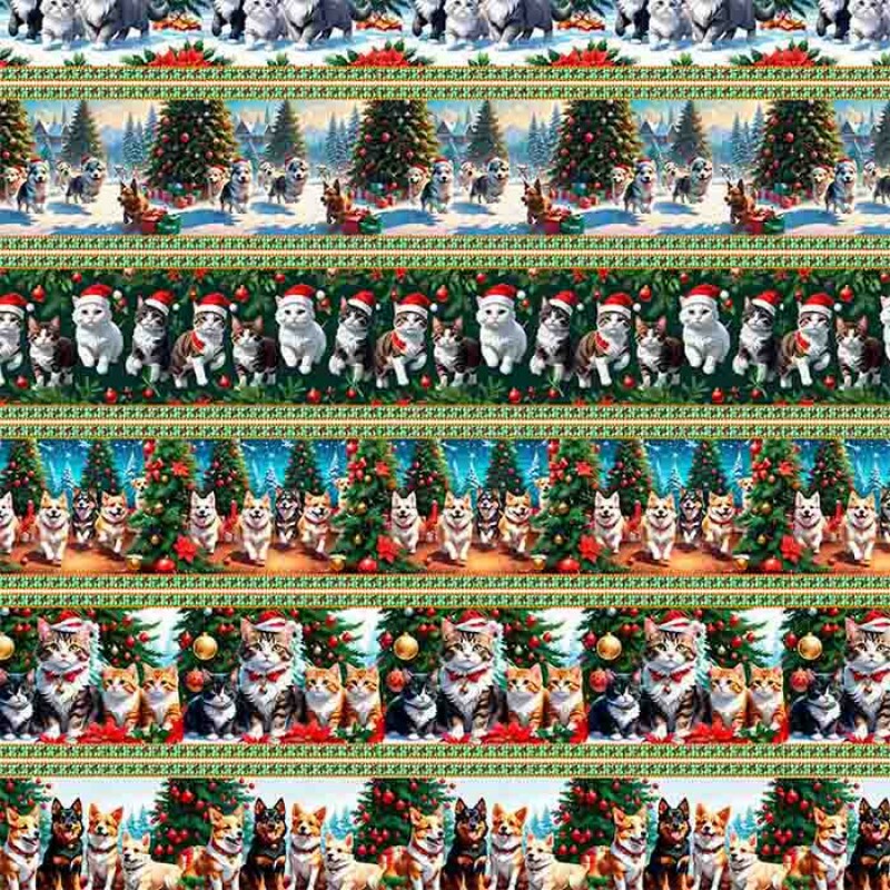 JN26 - TRICOL. COLEÇÃO NATAL -  BARRADO PET - 100% ALGODÃO 98013-001