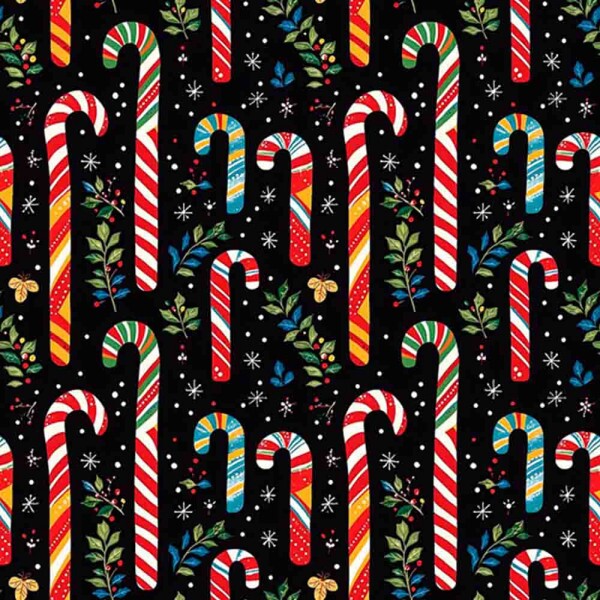 TRICOLINE 100% ALGODÃO DIGITAL  - NATAL 2025 -  NATAL COZY BENGALA