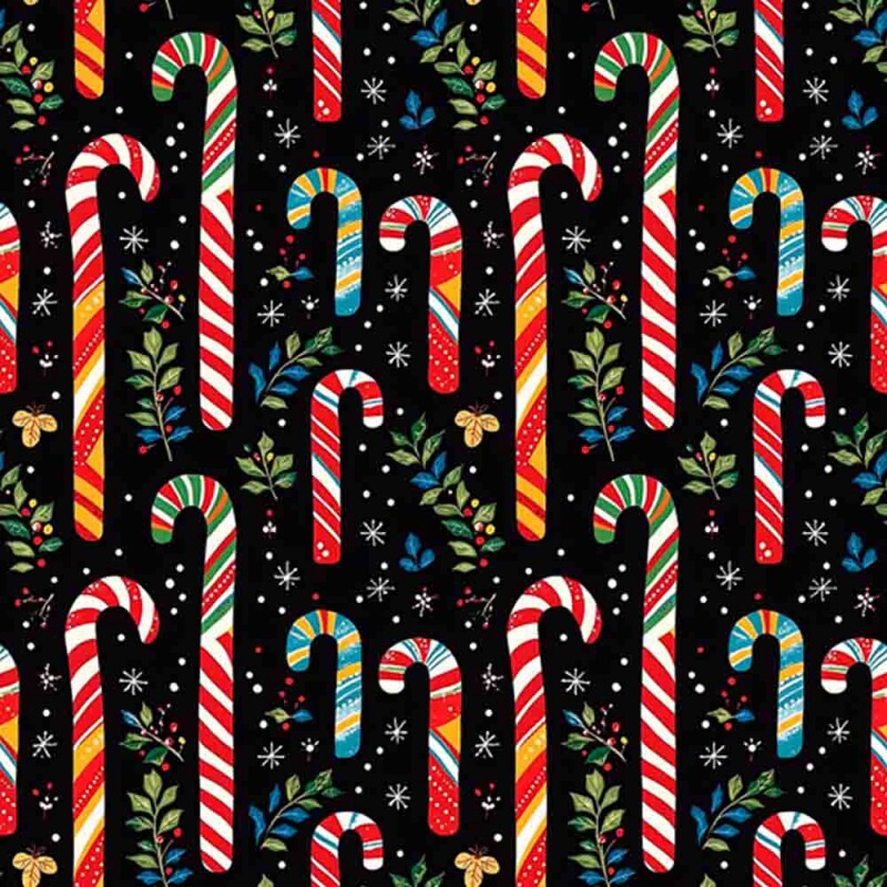 TRICOLINE 100% ALGODÃO DIGITAL  - NATAL 2025 -  NATAL COZY BENGALA