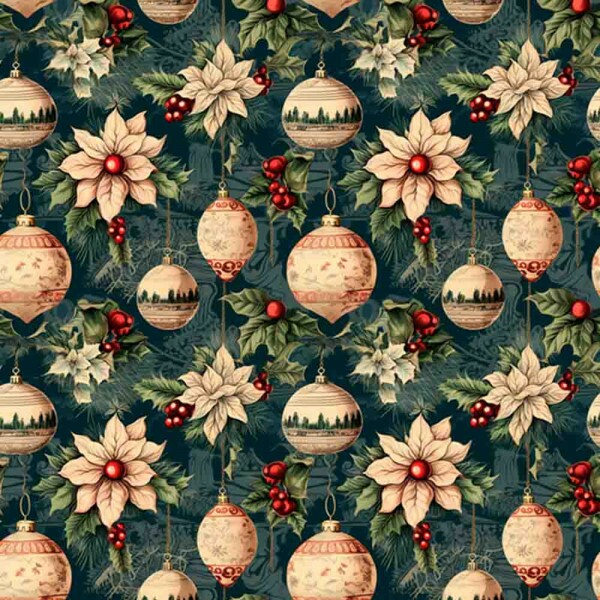 TRICOLINE DIGITAL NATAL -  BOLAS E BICOS BRANCOS - 100% ALGODÃO - 97862/001