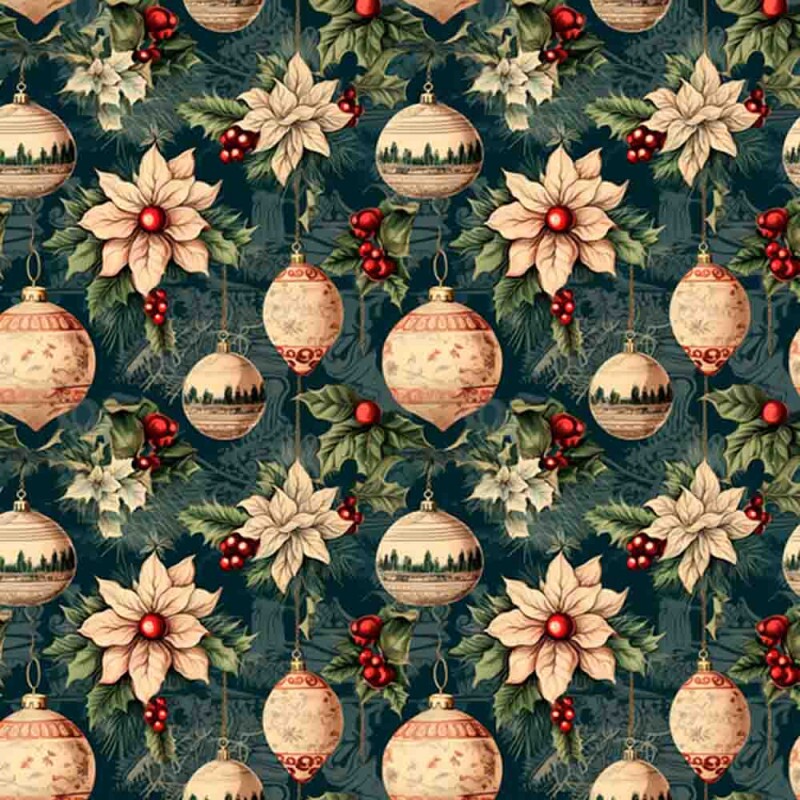 TRICOLINE DIGITAL NATAL -  BOLAS E BICOS BRANCOS - 100% ALGODÃO - 97862/001