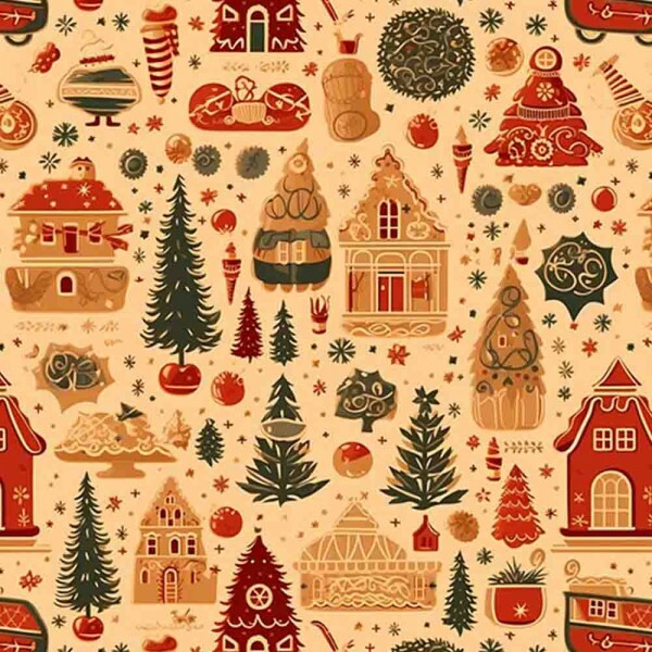 TRICOLINE 100% ALGODÃO DIGITAL  - NATAL 2025 -  NATAL MIUDO COUNTRY