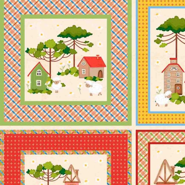 COLEÇÃO DIGITAL ENCANTOS DO SUL POR CHEILA MACIEL - PAINEL QUADRADOS - 1,48m x 66cm