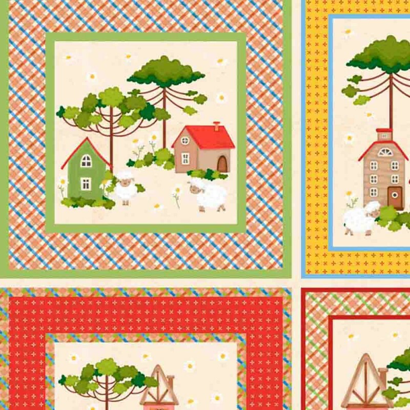 COLEÇÃO DIGITAL ENCANTOS DO SUL POR CHEILA MACIEL - PAINEL QUADRADOS - 1,48m x 66cm