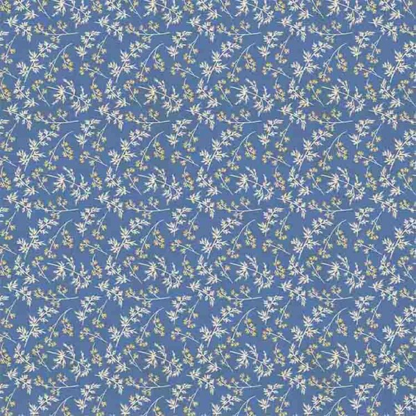 TRICOLINE 100% ALGODÃO DIGITAL  - CHEILA MACIEL - MACIEIRAS - FLORAL AZUL 99483/001