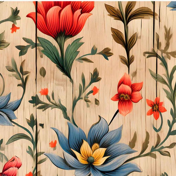 COLEÇÃO CLUBE MAIS CRIATIVO - TRIC. EST. DIGITAL - FLORAL AZUL C/ RAMOS - ( 82547 VAR,01 )  - C