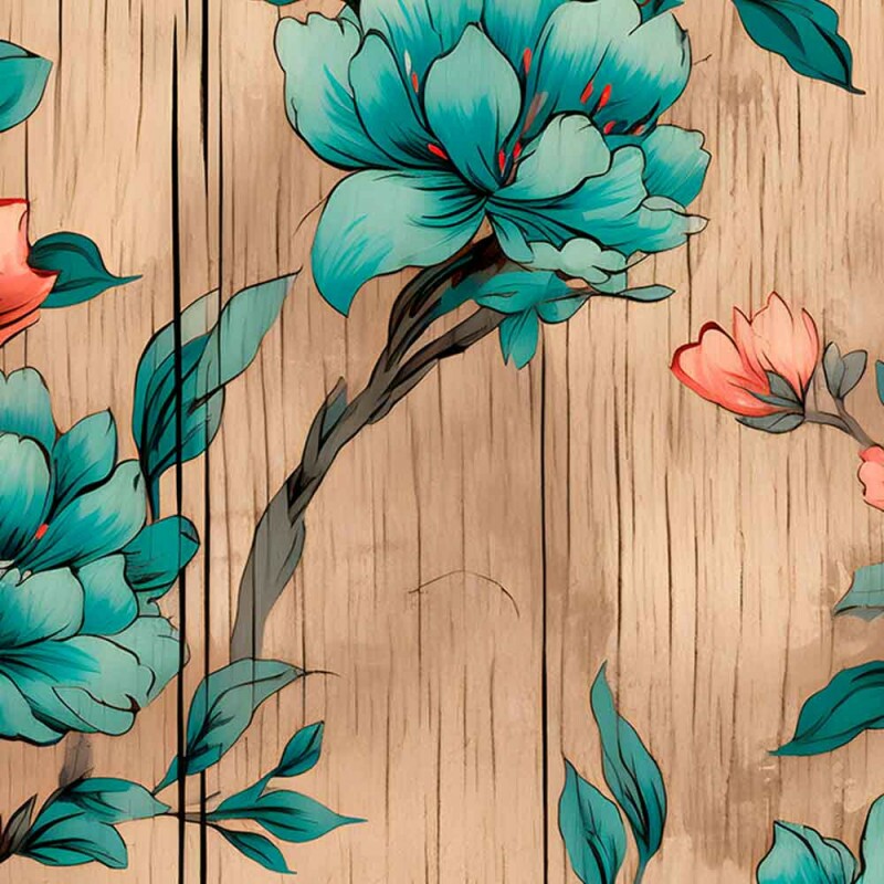 COLEÇÃO CLUBE MAIS CRIATIVO - TRIC. EST. DIGITAL - FLORAL AZUL TIFFANY- ( 82548 VAR,01 ) - C