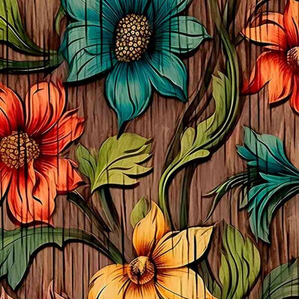 COLEÇÃO CLUBE MAIS CRIATIVO - TRIC. EST. DIGITAL - FLORAL C/ TEXTURA - ( 82546 VAR,01 ) - C