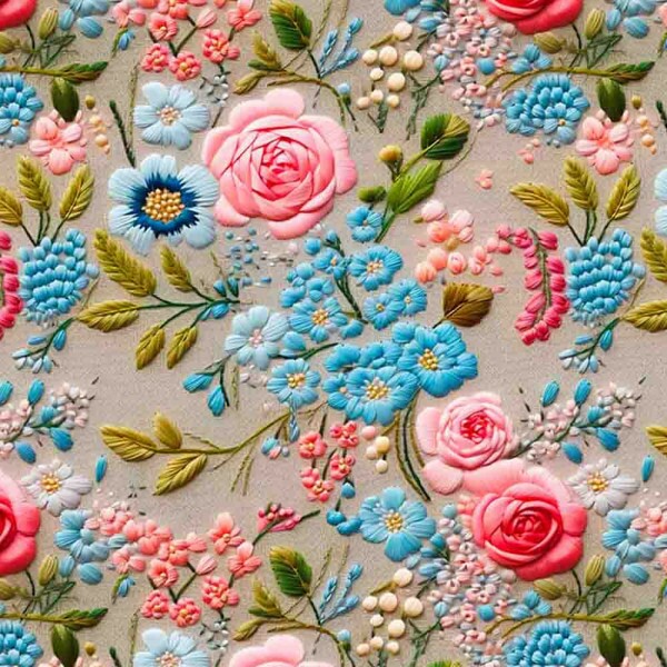 COLEÇÃO CLUBE MAIS CRIATIVO - TRIC. EST. DIGITAL - ROSAS C/ FD VERDE - ( 82886 VAR,01 ) - C