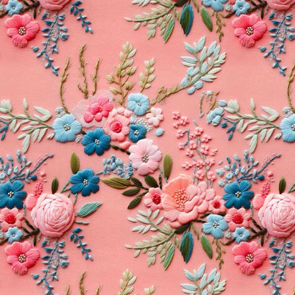 COLEÇÃO CLUBE MAIS CRIATIVO - TRIC. EST. DIGITAL - ROSAS C/ FD ROSE - ( 82883 VAR,01 ) - C