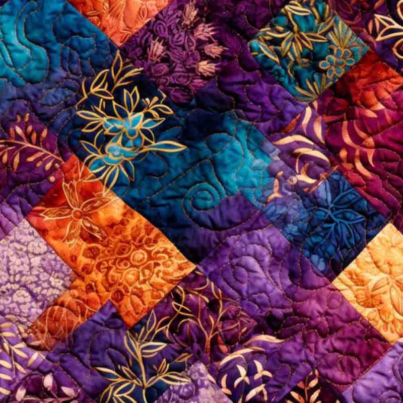 COLEÇÃO CLUBE MAIS CRIATIVO - TRIC. EST. DIGITAL - QUILT GEOMETRICO - ( 82746 VAR,01 )  - C