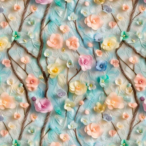 COLEÇÃO CLUBE MAIS CRIATIVO - TRIC. EST. DIGITAL - FLORAL GRANDE -  87096