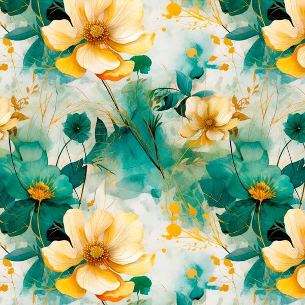 COLEÇÃO CLUBE MAIS CRIATIVO - TRIC. EST. DIGITAL - FLORAL VERDE - ( 82879 VAR,01 ) - C