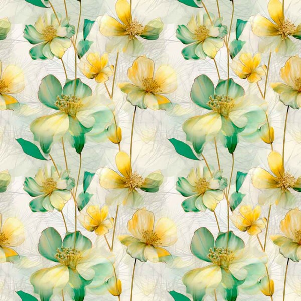 COLEÇÃO CLUBE MAIS CRIATIVO - TRIC. EST. DIGITAL - FLORAL VERDE - ( 82877 VAR,01 ) - C