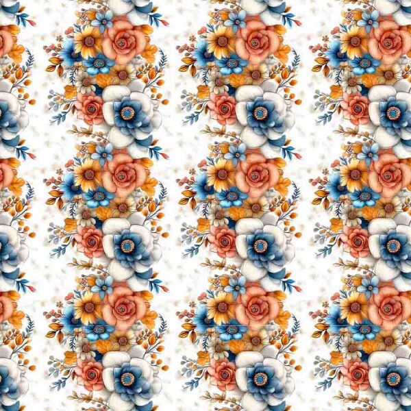 TRICOL. CLUBE MAIS CRIATIVO - COLEÇÃO FLORISTA - BUQUÊ - 100% ALGODÃO  96842/001