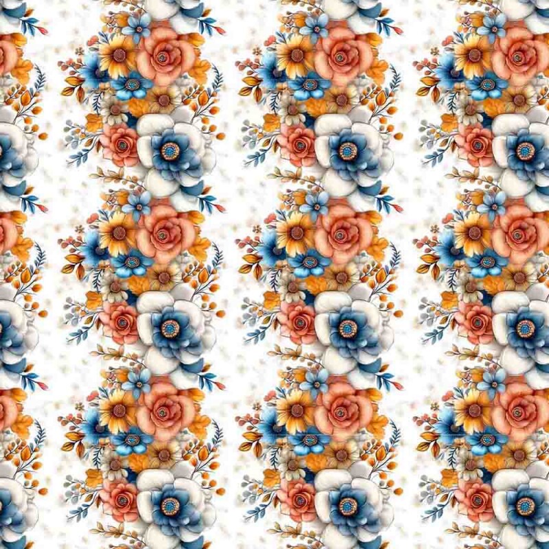 TRICOL. CLUBE MAIS CRIATIVO - COLEÇÃO FLORISTA - BUQUÊ - 100% ALGODÃO  96842/001