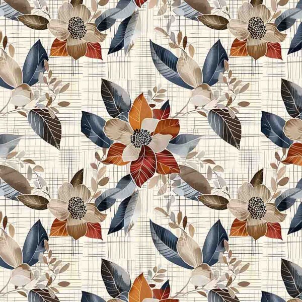 TRICOL. CLUBE MAIS CRIATIVO - COLEÇÃO LINHAS - FLORES E FOLHAS 100% ALGODÃO  96849/001