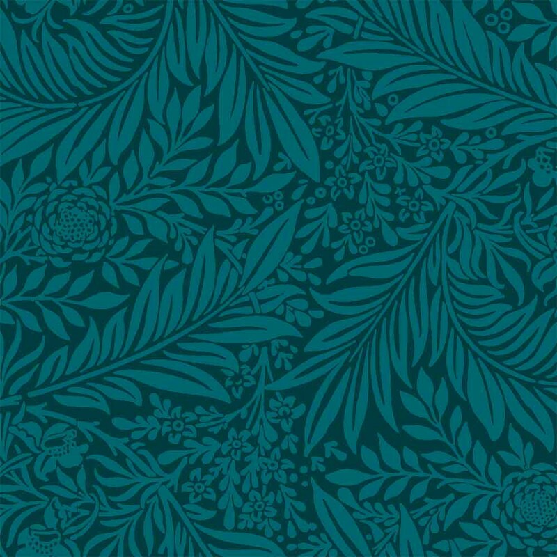 COLEÇÃO CRIATIVA - TRIC. EST. FLORAL - AZUL PETROLEO