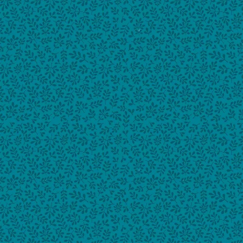 COLEÇÃO CRIATIVA - TRIC. EST. FLORZINHA- AZUL PETROLEO