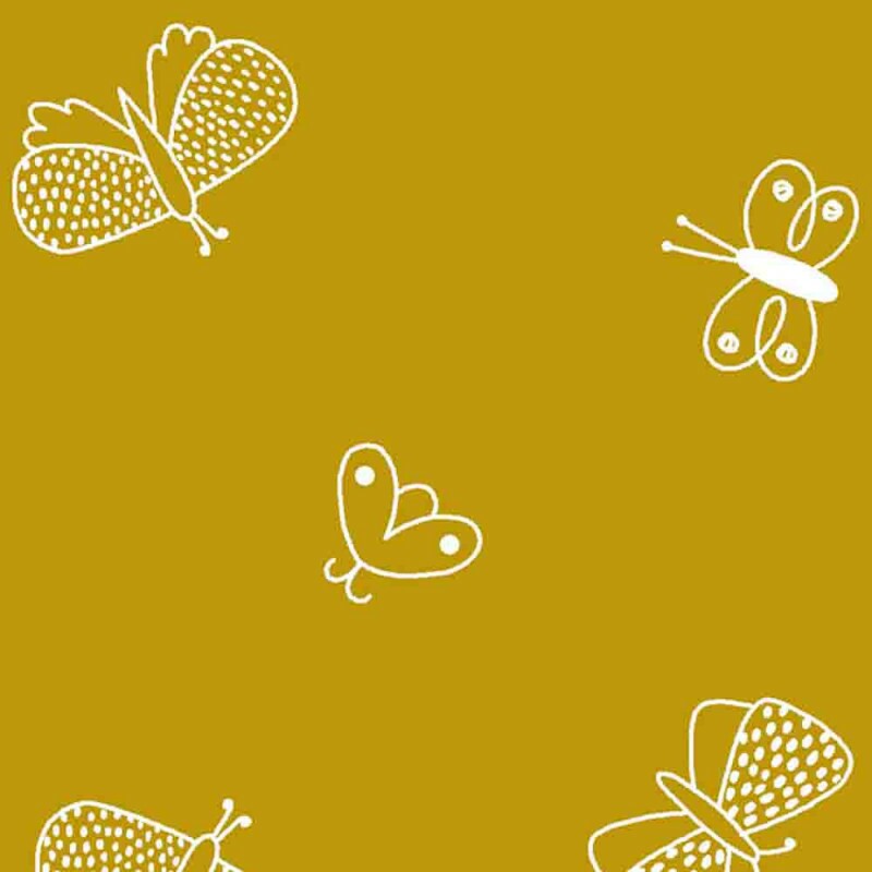 COLEÇÃO BOHO - POR MARIANA CURTI - BORBOLETAS MOSTARDA - M