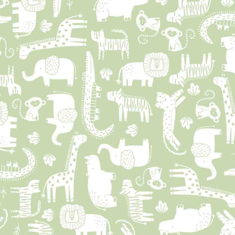 F L 2023 - COLEÇÃO SELVA - POR MARIANA CURTI - BICHO COLORIDOS FD OLIVA - M