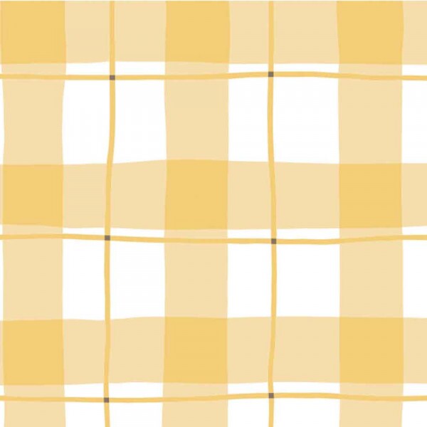 COLEÇÃO PIC NIC - POR MARIANA CURTI - XADREZ AMARELO - M