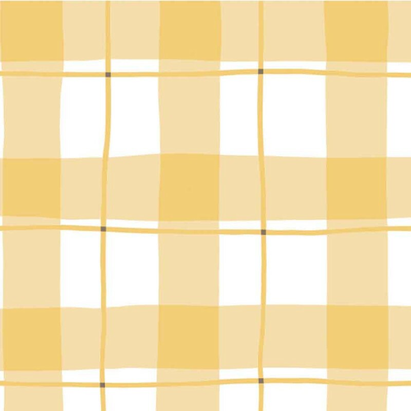 COLEÇÃO PIC NIC - POR MARIANA CURTI - XADREZ AMARELO - M