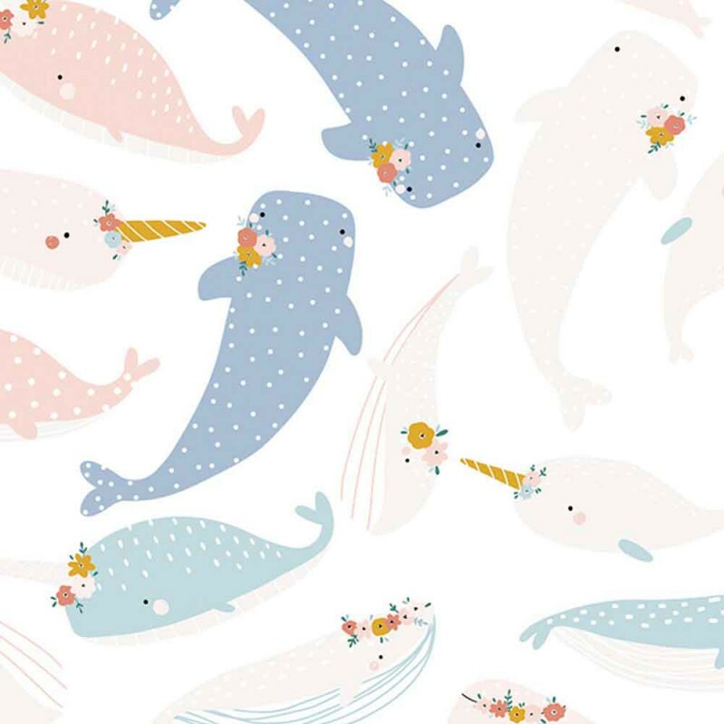 COLEÇÃO MUNDO MAGICO FD DO MAR - POR MARIANA CURTI - BALEIAS - ( 78744 - VAR,02 ) - C