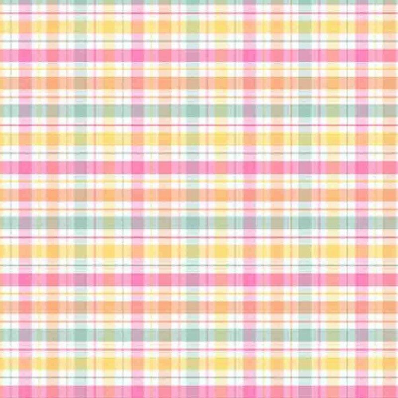 AB25 - FLANELA 100% ALGODÃO DIGITAL  -XADREZ COLORIDO PASTEL GRANDE
