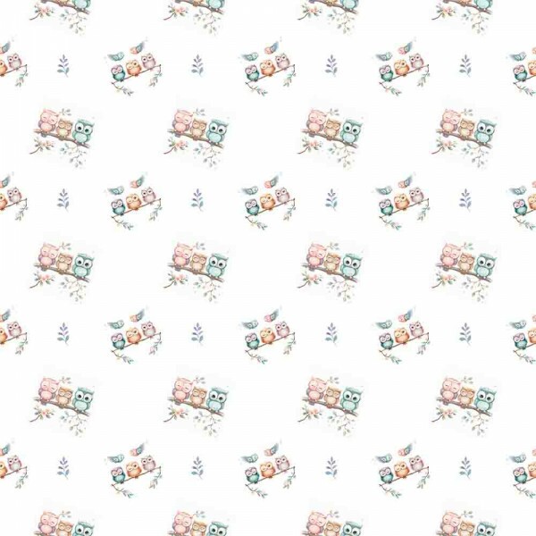 COLEÇÃO TWO BABY - FRALDA EST. DIGITAL QUADRADINHO 2 X 2 CORUJAS -  ( 89881 VAR,01 )