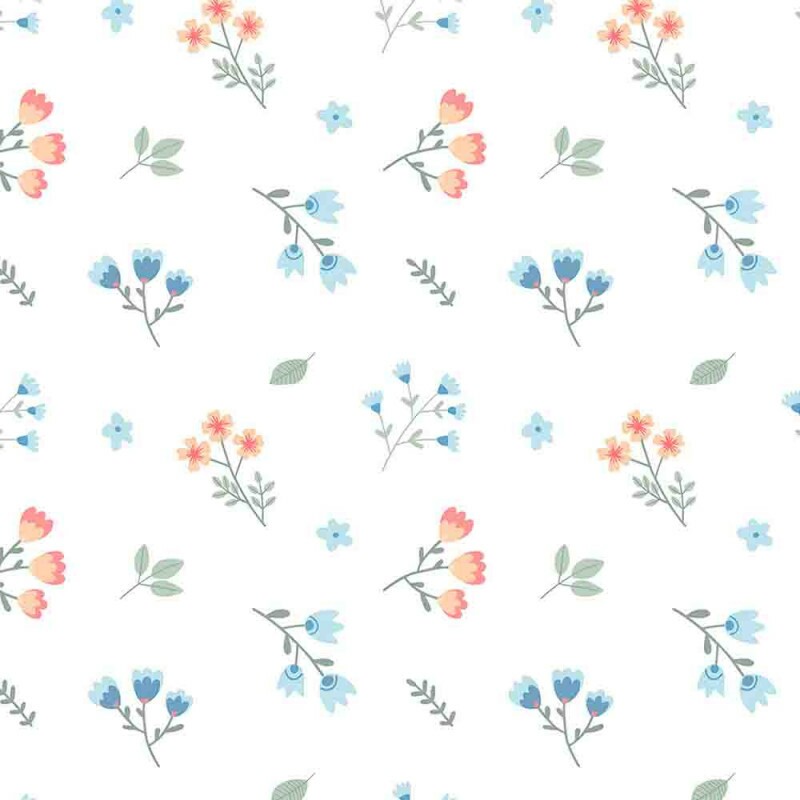 COLEÇÃO TWO BABY - FRALDA EST. DIGITAL QUADRADINHO 2 X 2 - FLORAL 1 - 95767-001