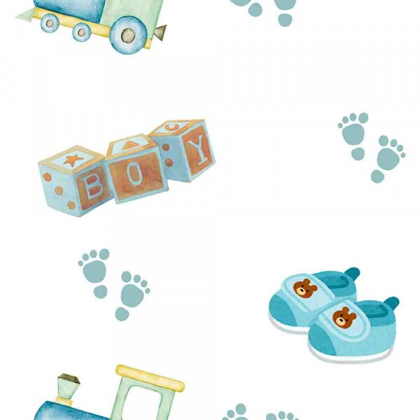 COLEÇÃO TWO BABY - TRIC.EST. DIGITAL - DADOS, SAPATOS, TREM - 95765-001