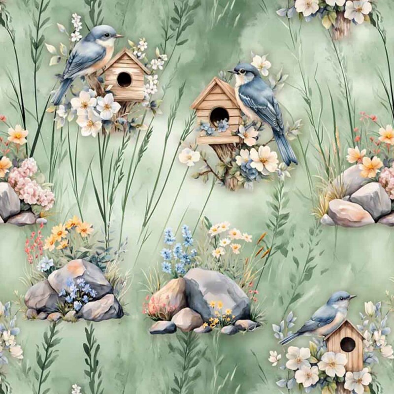 COLEÇÃO JOANA BORGA - PASSAROS, PEDRAS, FLORES - 93887/001