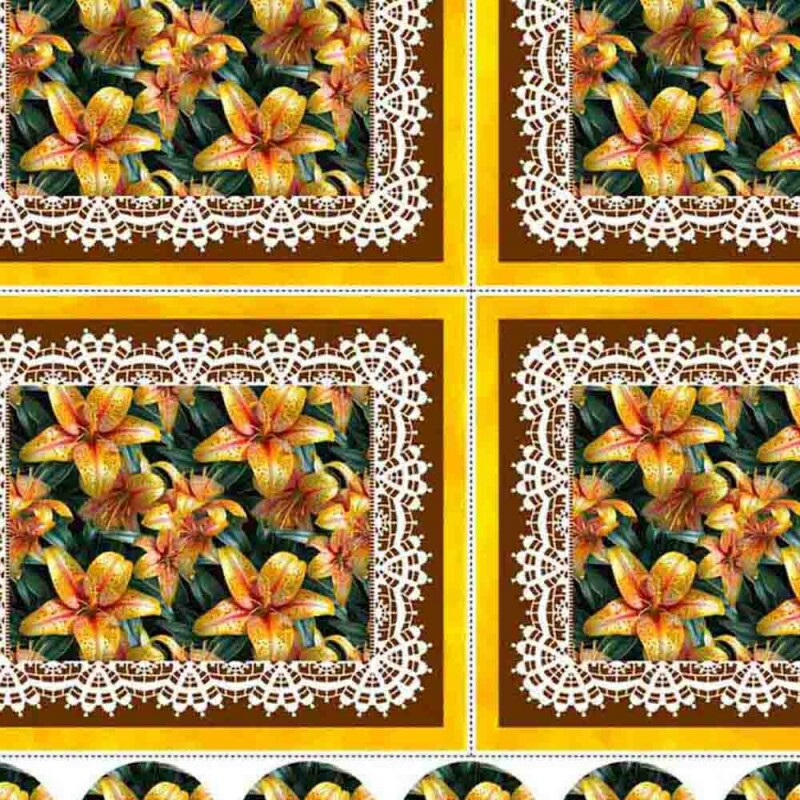 COLEÇÃO AMERICANOS JUARI SOUZA - SARJA DIGITAL HIDRORREPELENTE - LARG 1,70m - FLORAL