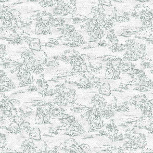 LINHO EST. TOLIE DE JOUY VERDE - 75% ALG. 17% VISC. 8% LINHO