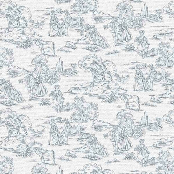 LINHO EST. TOILE DE JOUY DENIN - 75% ALG. 17% VISC. 8% LINHO