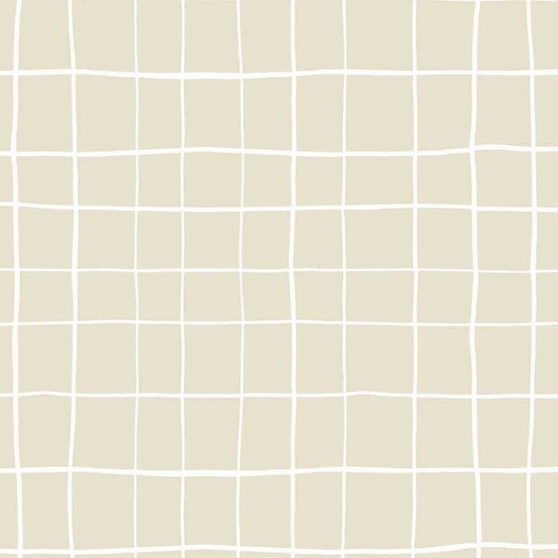 COLEÇÃO GEOMETRICOS - BASICS  - POR MARIANA CURTI - MINI GRID BEGE - M