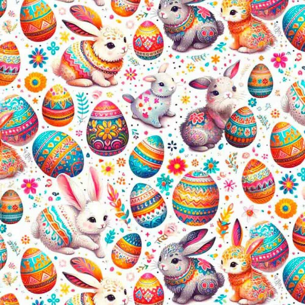 COLEÇÃO FOLK PASCOA 2025  - TRIC. EST. DIGITAL - COELHOS C/ OVOS - ST4 - 91458-001