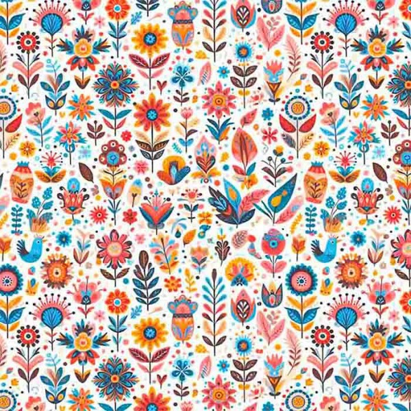 COLEÇÃO FOLK PASCOA 2025  - TRIC. EST. DIGITAL - FLORAL FOLK - ST4 - 91460-001