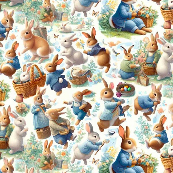 COLEÇÃO COUNTRY PASCOA 2025 - TRIC. EST. DIGITAL - COELHOS PEQUENOS - ST4 - 91439-001