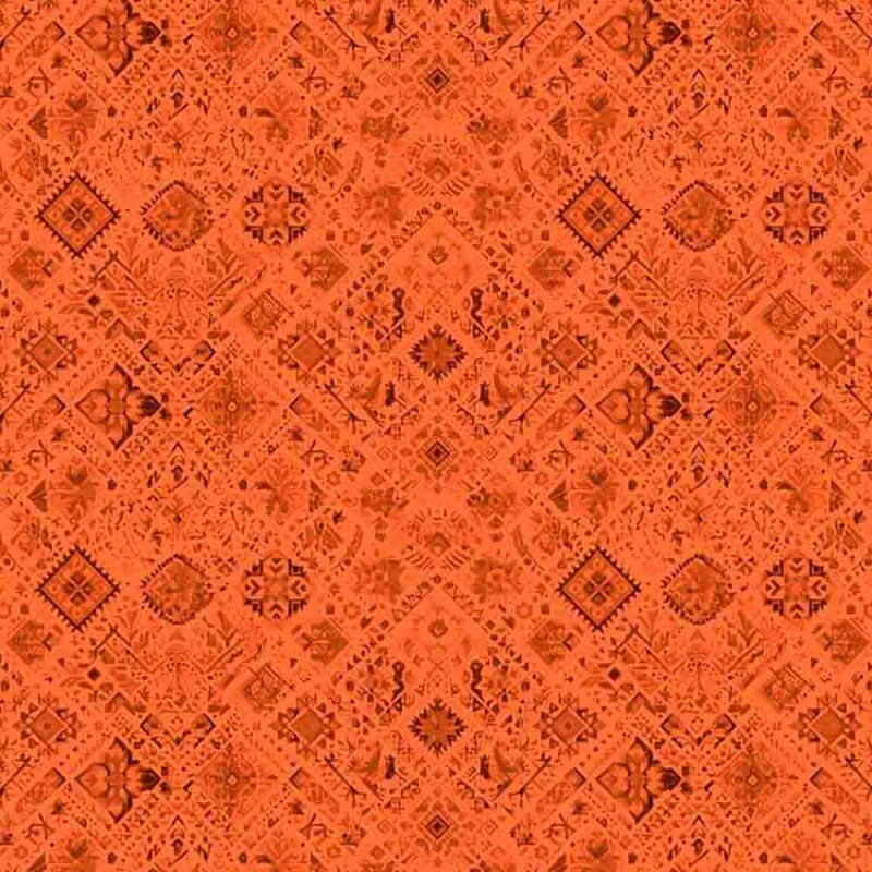 COLEÇÃO PASCOA 2025 - TRIC. EST. DIGITAL - TEXTURA  FOLK LARANJA - ST4 - 91436-002