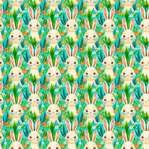 COLEÇÃO DIVERSOS PASCOA 2025 - TRIC. EST. DIGITAL - COELHOS JARDIM ST4 - 91451-001