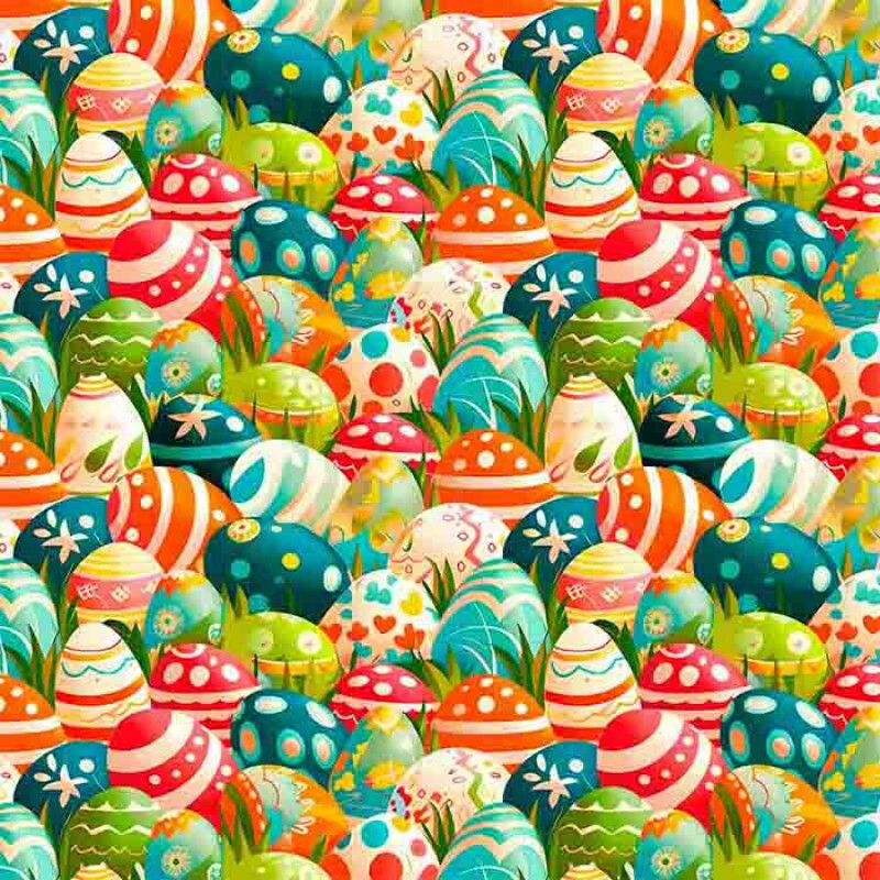 COLEÇÃO DIVERSOS PASCOA 2025 - TRIC. EST. DIGITAL - OVOS SOBREPOSTOS - 91450-001