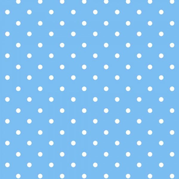 COLEÇÃO POA - TRICOLINE EST. POA BRANCO FUNDO AZUL CLARO - R