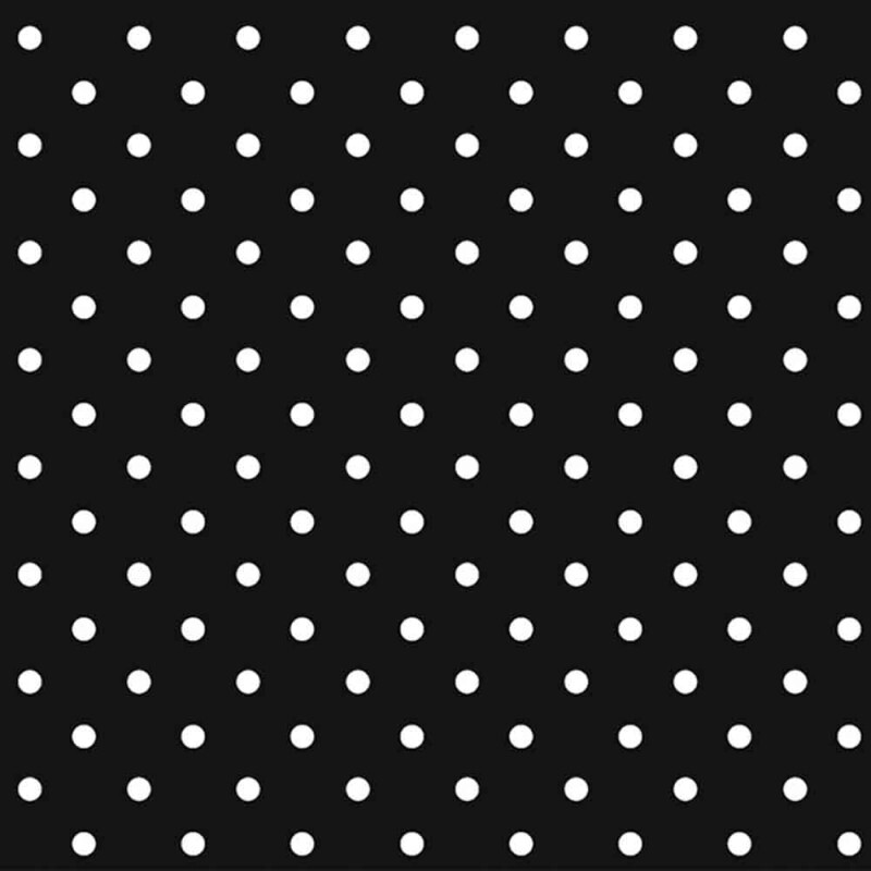 COLEÇÃO POA - TRICOLINE EST. POA BRANCO FUNDO PRETO - R