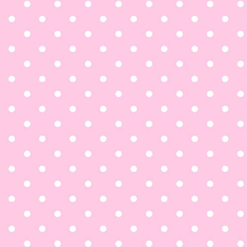 COLEÇÃO POA - TRICOLINE EST. POA BRANCO FUNDO ROSA BEBE - R