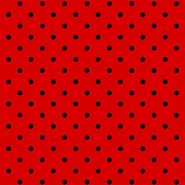 COLEÇÃO POA - TRICOLINE EST. POA PRETO FUNDO VERMELHO - R